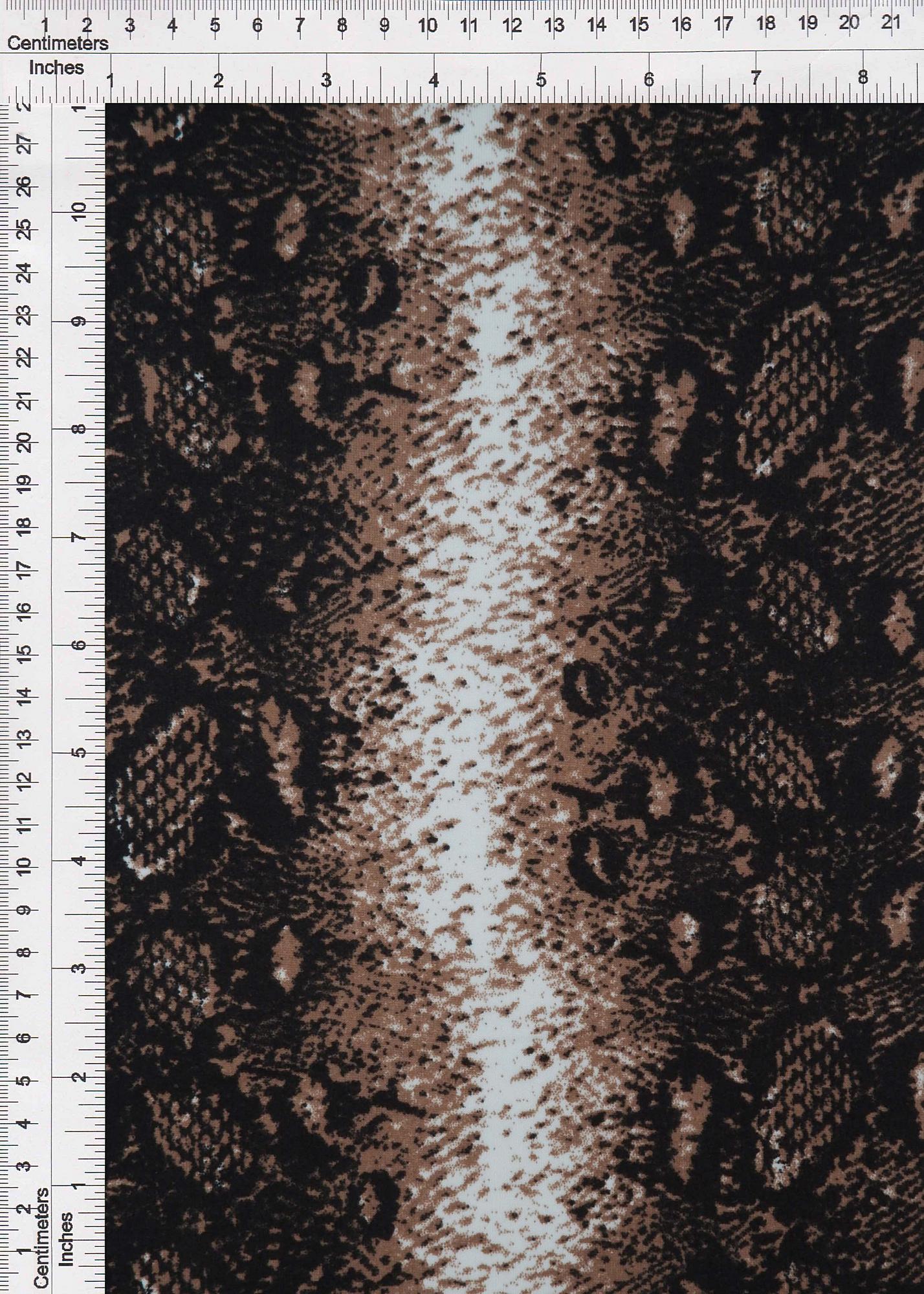 KNT2100-MS91150 MOCHA ANIMAL BIKER SHORTS BLOUSE BODYSUIT BROWN CAMI DRESS DTY BRUSHED KNIT LOUNGEWEAR PANTS POLYESTER PRINT SKIRTS SNAKE SPANDEX STRETCH T-SHIRT TOPS TUNICS