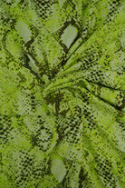 KNT2100-MS00517 LIME NEON BIKER SHORTS BLOUSE BODYSUIT CAMI DRESS DTY BRUSHED GREEN KNIT LOUNGEWEAR PANTS POLYESTER PRINT SKIRTS SNAKE SPANDEX STRETCH T-SHIRT TOPS TUNICS