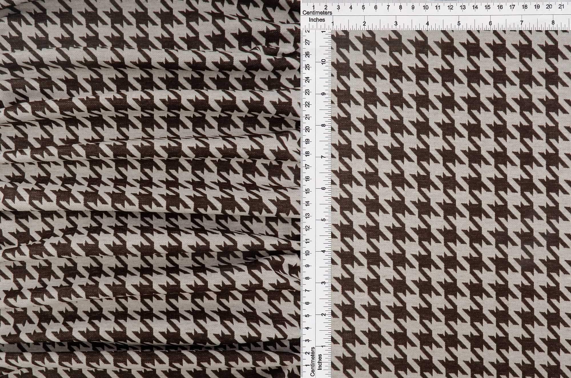 KNT4142 WHITE/BROWN DK BODYSUIT DRESS HERRINGBONE HOUNDSTOOTH JACQUARD KNIT PANTS POLYESTER SKIRTS SOLID-B SPANDEX STRETCH TUNICS YARN DYED