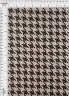 KNT4142 WHITE/BROWN DK BODYSUIT DRESS HERRINGBONE HOUNDSTOOTH JACQUARD KNIT PANTS POLYESTER SKIRTS SOLID-B SPANDEX STRETCH TUNICS YARN DYED