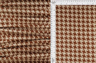 KNT4142 WHITE/COCO BROWN BODYSUIT DRESS HERRINGBONE HOUNDSTOOTH JACQUARD KNIT PANTS POLYESTER SKIRTS SOLID-B SPANDEX STRETCH TUNICS YARN DYED