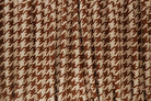 KNT4142 WHITE/COCO BROWN BODYSUIT DRESS HERRINGBONE HOUNDSTOOTH JACQUARD KNIT PANTS POLYESTER SKIRTS SOLID-B SPANDEX STRETCH TUNICS YARN DYED