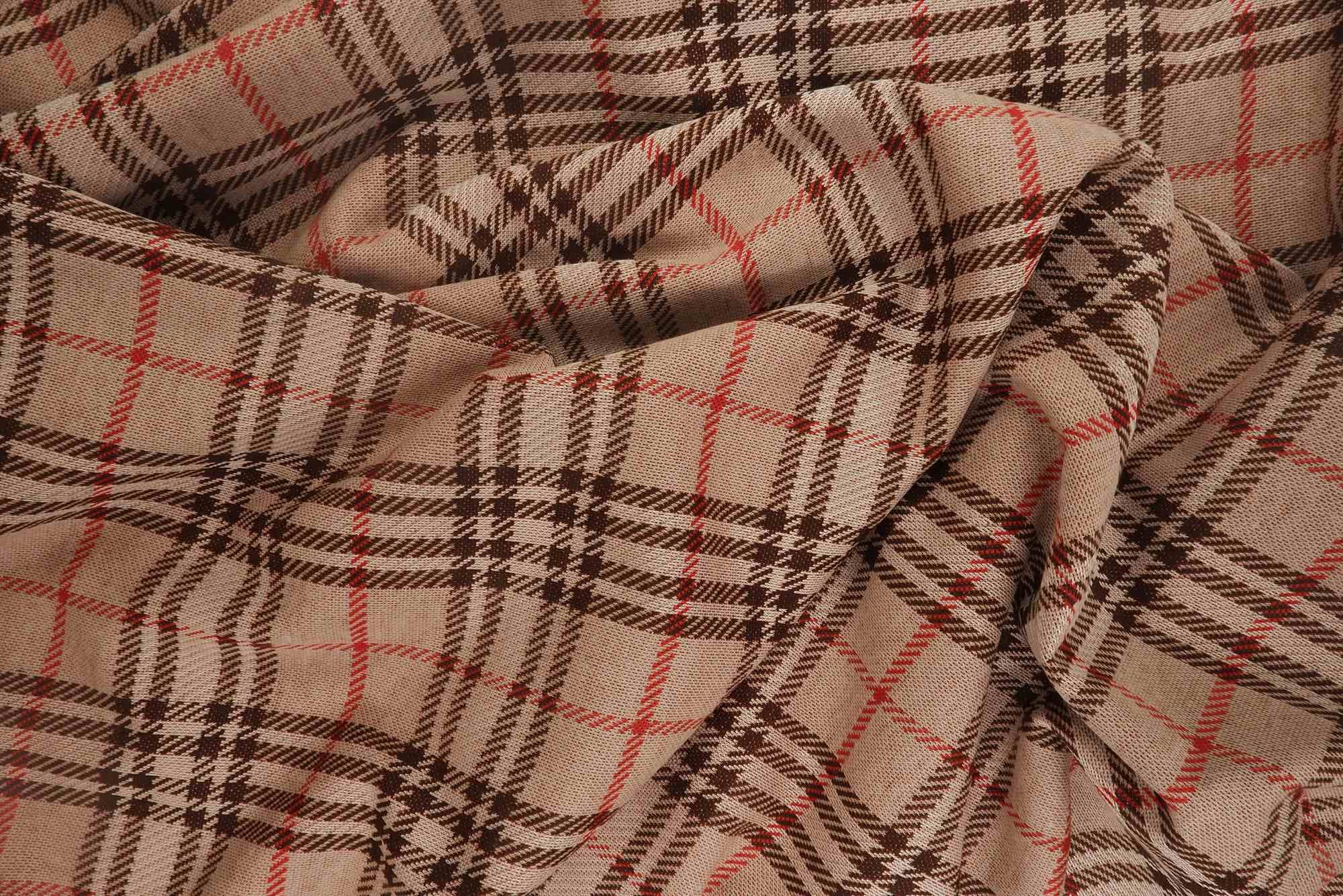 KNT4125 LATTE/BROWN BODYSUIT BOTTOMS DRESS KNIT PANTS PLAID RAYON SKIRTS SOLID-B SPANDEX STRETCH TOPS YARN DYED