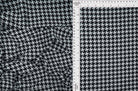 KNT2100-DU187 BLACK BIKER SHORTS BLACK BODYSUIT CAMI DTY BRUSHED HOUNDSTOOTH KNIT POLYESTER PRINT SPANDEX STRETCH WHITE