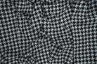 KNT2100-DU187 BLACK BIKER SHORTS BLACK BODYSUIT CAMI DTY BRUSHED HOUNDSTOOTH KNIT POLYESTER PRINT SPANDEX STRETCH WHITE