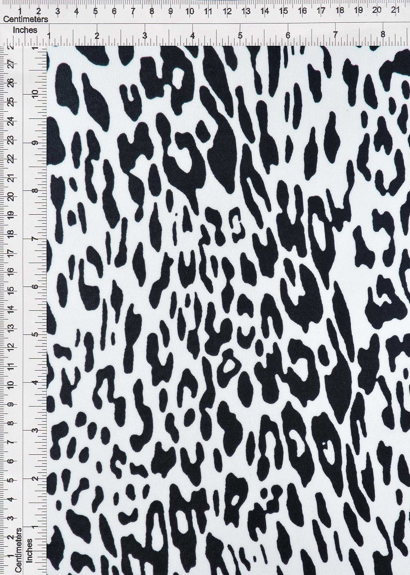 KNT3963-SE90664 IVORY ANIMAL BLACK BLOUSE BODYSUIT BOTTOMS CAMI CHEETAH DRESS IVORY KNIT LOUNGEWEAR POLYESTER PRINT SPANDEX STRETCH TOPS