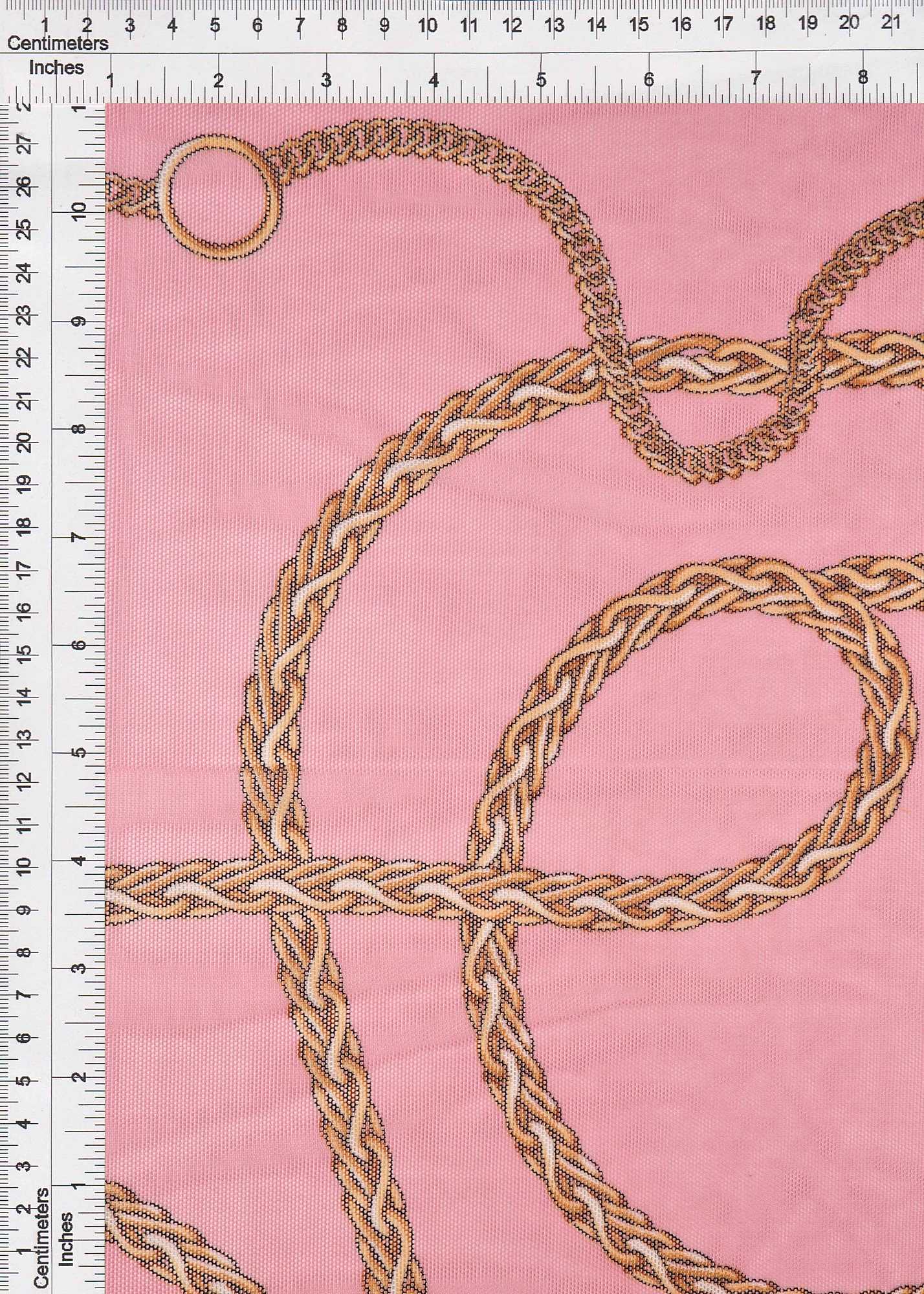MESH-Q10722 BLUSH/GOLD BLOUSE BODYSUIT BROWN CAMI CHAIN FLOCKING GOLD LOUNGEWEAR MESH PINK POLYESTER PRINT SPANDEX STATUS STRETCH TOPS TUNICS WHITE