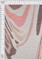 MESH-Q11036 IVORY/BLUSH ABSTRACT BLACK BLOUSE BODYSUIT BROWN CAMI FLOCKING GOLD LOUNGEWEAR MESH PINK POLYESTER PRINT RED SPANDEX STRETCH TOPS TUNICS WHITE