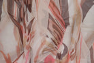 MESH-Q11036 IVORY/BLUSH ABSTRACT BLACK BLOUSE BODYSUIT BROWN CAMI FLOCKING GOLD LOUNGEWEAR MESH PINK POLYESTER PRINT RED SPANDEX STRETCH TOPS TUNICS WHITE