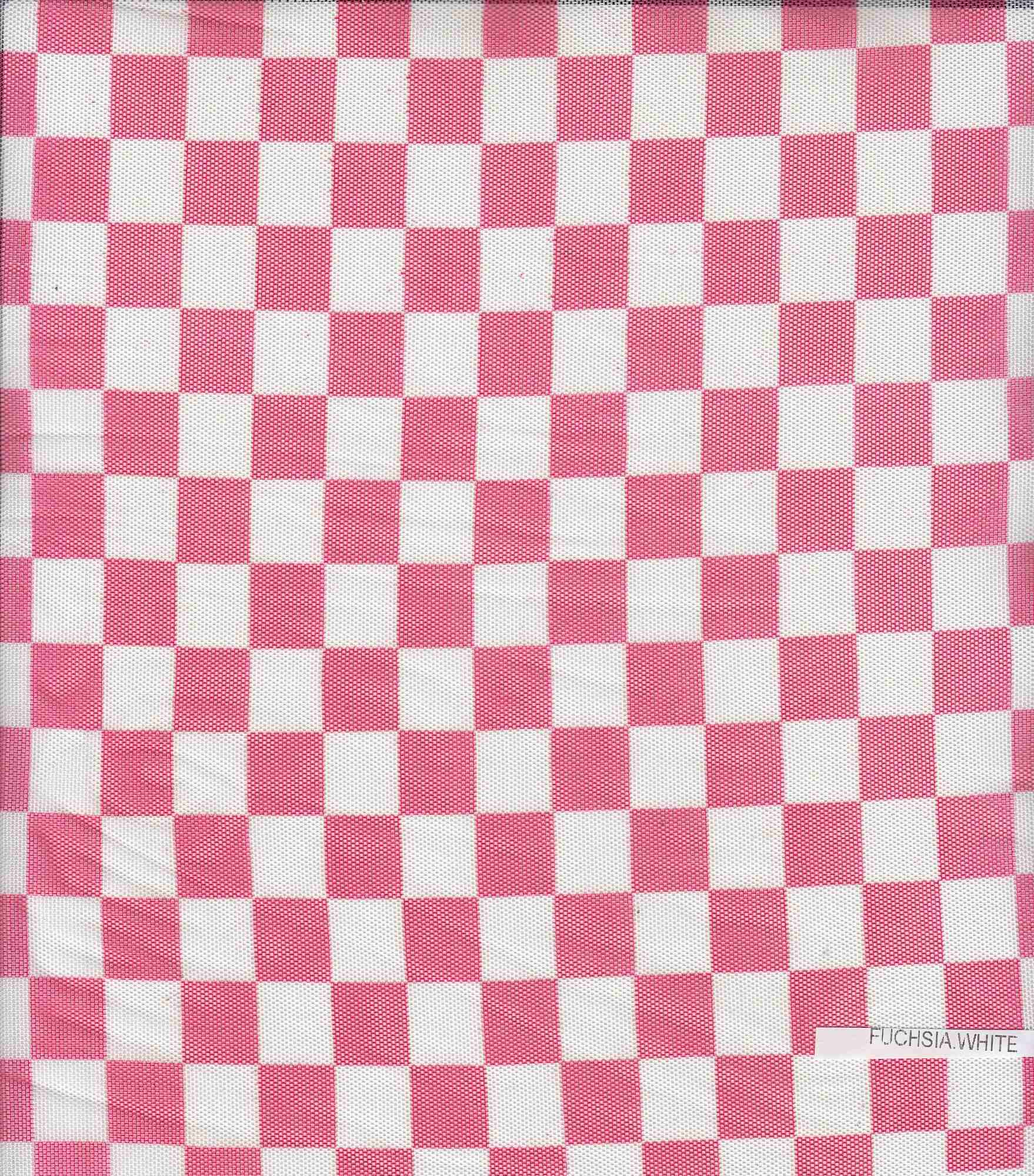 MESH-DU1772 FUSCHIA/WHT BLOUSE BODYSUIT CAMI CHECKERED FLOCKING GEOMETRIC LOUNGEWEAR MESH PINK POLYESTER PRINT SPANDEX STRETCH TOPS TUNICS WHITE