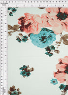 KNT2100-Q00307 IVORY/BLUSH BIKER SHORTS BOTTOMS CAMI DRESS DTY BRUSHED FLORAL FLOWER IVORY KNIT LOUNGEWEAR PANTS POLYESTER PRINT SPANDEX STRETCH T-SHIRT TOPS TUNICS