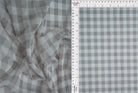 MESH-DU1755 GREY/IVORY BLOUSE BODYSUIT CAMI CHECKERED FLOCKING GINGHAM LOUNGEWEAR MESH PLAID POLYESTER PRINT SPANDEX STRETCH TOPS TUNICS