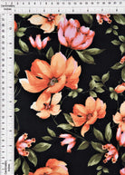 POP4389-MS10113 BLACK FLOWER BLOUSE BOTTOMS CEY DRESS FLORAL PANTS PRINT RAYON SKIRTS SWISS DOT TOPS VINTAGE WOVEN