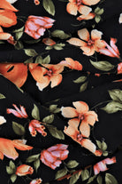 POP4389-MS10113 BLACK FLOWER BLOUSE BOTTOMS CEY DRESS FLORAL PANTS PRINT RAYON SKIRTS SWISS DOT TOPS VINTAGE WOVEN