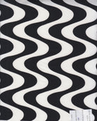 KNT1389-Q20310 BLK/WHT ACTIVEWEAR BIKER SHORTS BLACK BODYSUIT BOTTOMS CAMI DRESS DTY GEOMETRIC KNIT LOUNGEWEAR PANTS POLYESTER PRINT SKIRTS SPANDEX STRETCH T-SHIRT TOPS TUNICS WHITE