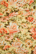 KNT2100-MS10181 YELLOW LT FLOWER BIKER SHORTS BLOUSE BODYSUIT BOTTOMS CAMI DRESS DTY BRUSHED FLORAL KNIT LOUNGEWEAR PANTS POLYESTER PRINT SKIRTS SPANDEX STRETCH T-SHIRT TOPS TUNICS