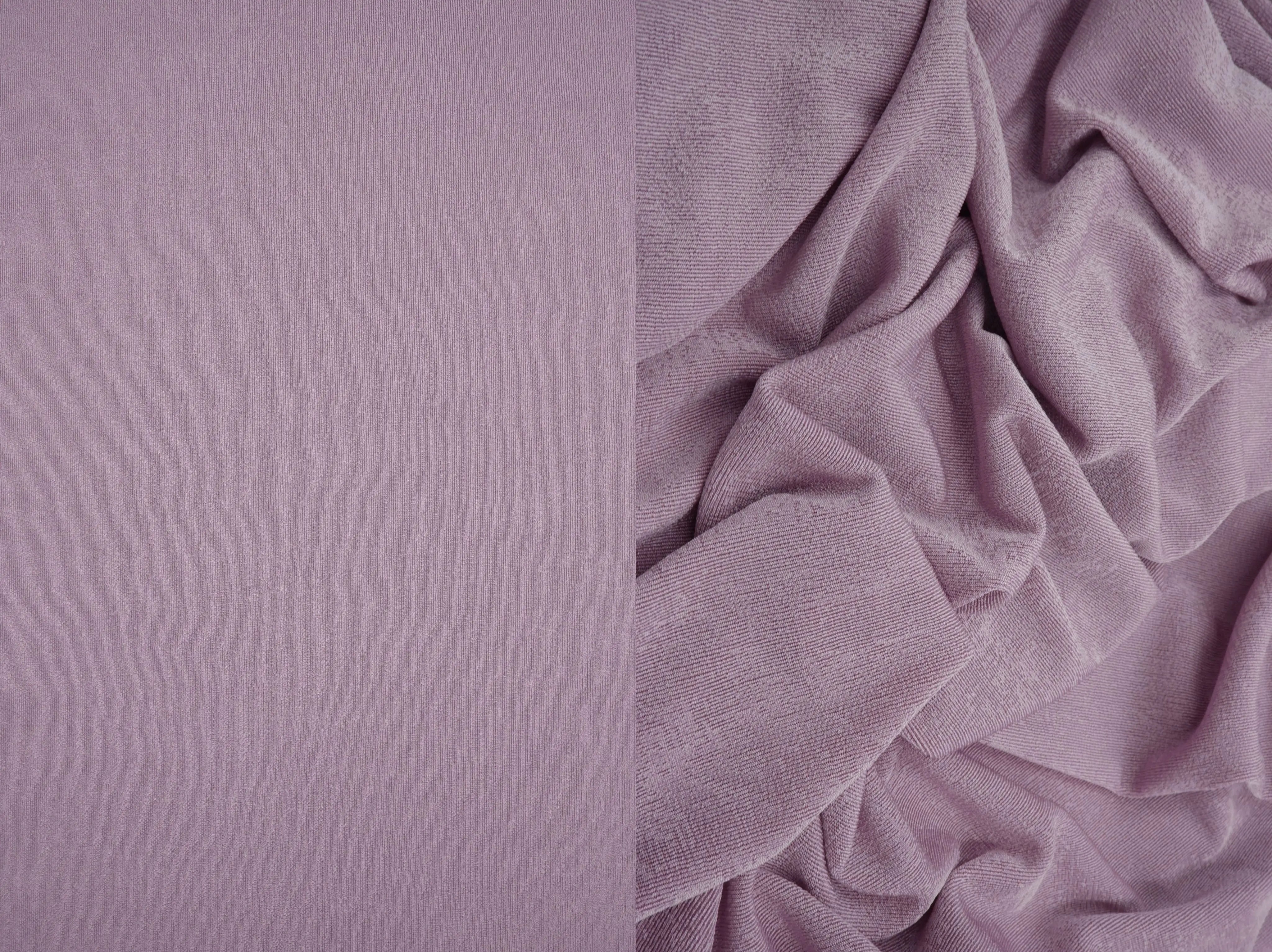 KNT3963 PURPLE VINTAGE ACTIVEWEAR BIKER SHORTS BLOUSE BODYSUIT BOTTOMS CAMI DRESS KNIT LOUNGEWEAR NO-PRINT PANTS POLYESTER PRINT-B PURPLE RIBBED 1X1 SKIRTS SLINKY SOLID SPANDEX STRETCH T-SHIRT TOPS TUNICS