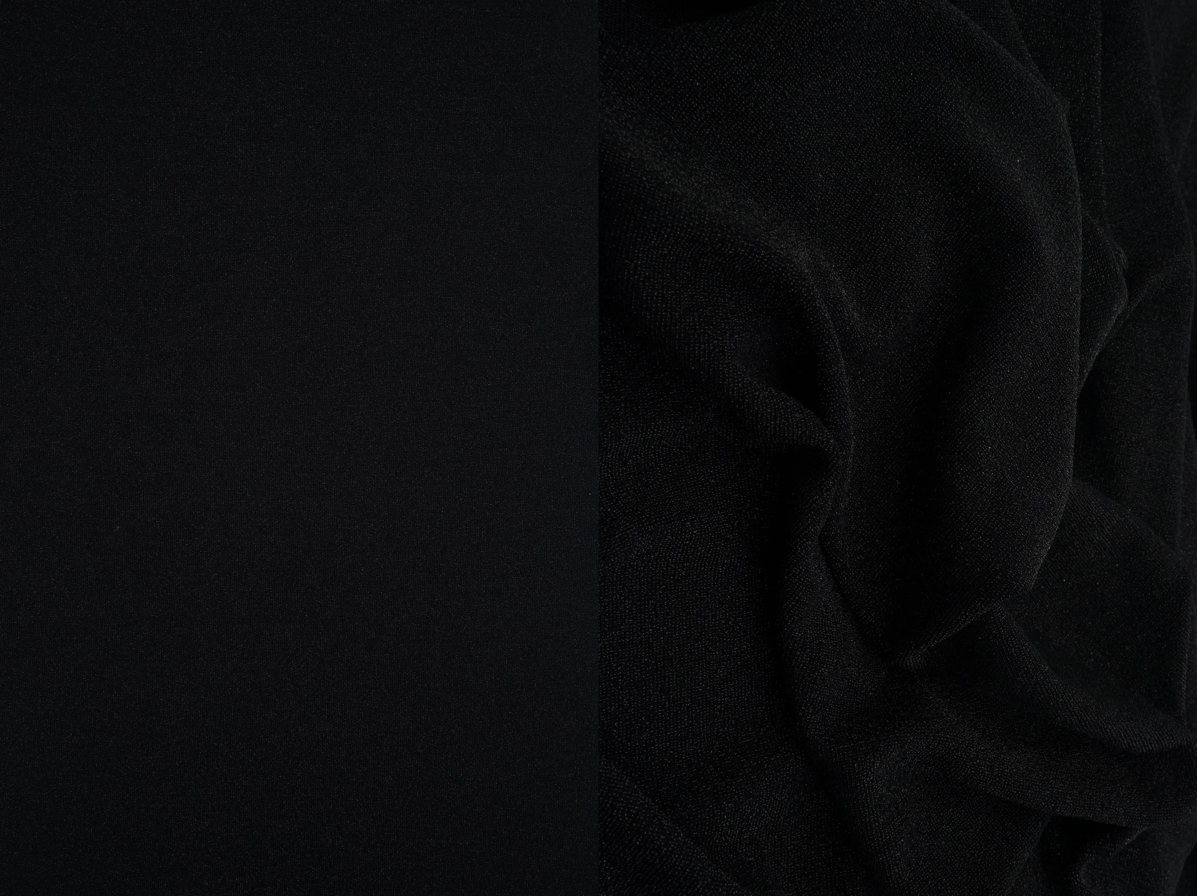 KNT4188 BLK/BLK DRESS JERSEY KNIT LUREX NO-PRINT NYLON PANTS SKIRTS SOLID SPANDEX STRETCH TOPS TUNICS