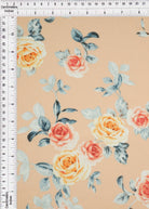 POP4178-MS11116 PEACH FLOWER AIRFLOW BLOUSE BODYSUIT BOTTOMS CAMI CEY CREAM DRESS FLORAL GREEN LOUNGEWEAR PANTS PEACH POLYESTER PRINT SKIRTS SUBLIMATION TOPS WOVEN