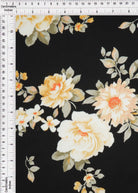 KNT2100-MS11087 BLACK FLOWER BIKER SHORTS BLACK BLOUSE BODYSUIT BOTTOMS CAMI DRESS DTY BRUSHED FLORAL KNIT LOUNGEWEAR PANTS POLYESTER PRINT SKIRTS SPANDEX STRETCH T-SHIRT TOPS TUNICS