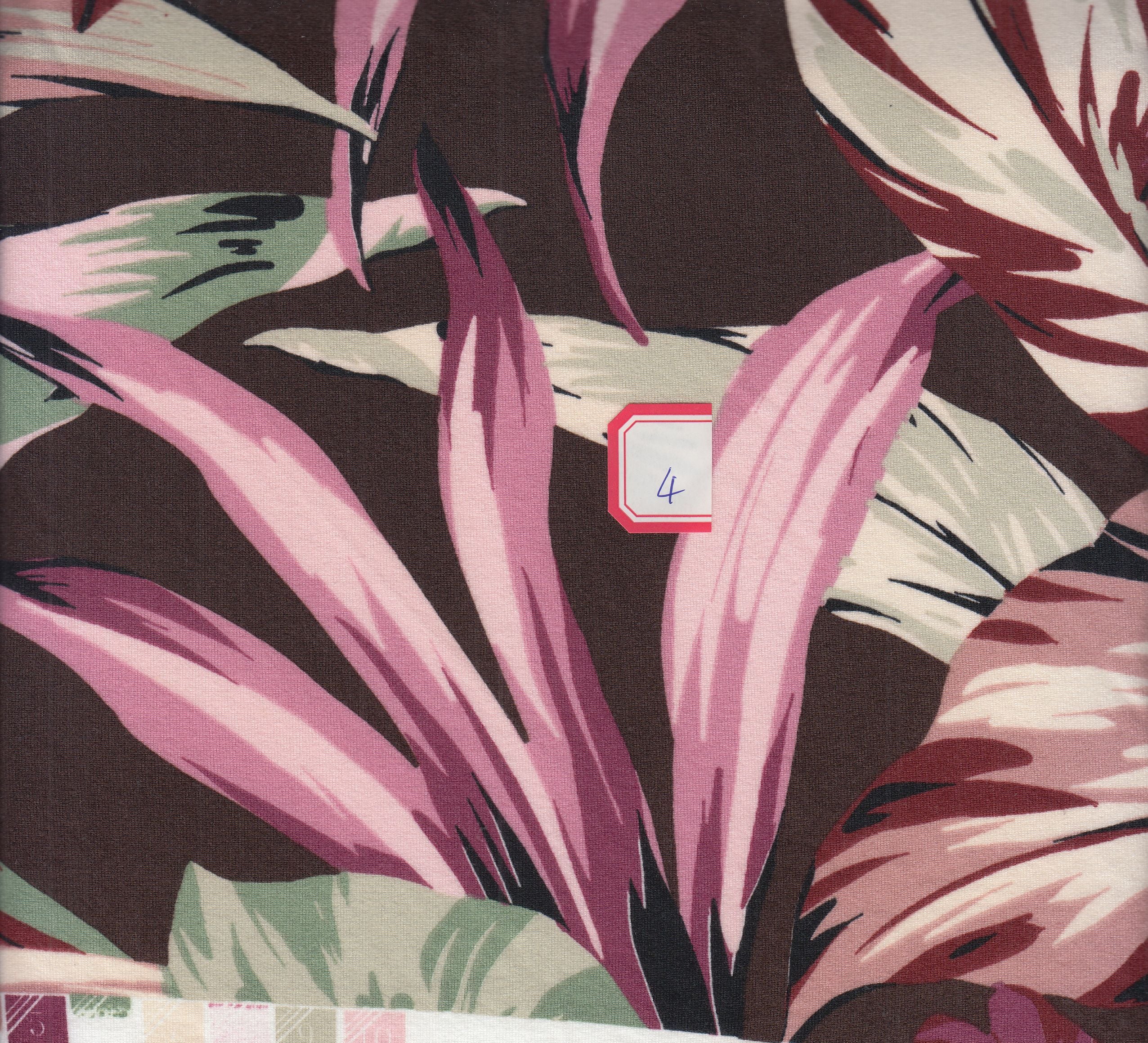 KNT2100-Q20503 BROWN BIKER SHORTS BODYSUIT BOTTOMS CAMI DRESS DTY BRUSHED KNIT LEAF POLYESTER PRINT SKIRTS SPANDEX STRETCH T-SHIRT TOPS