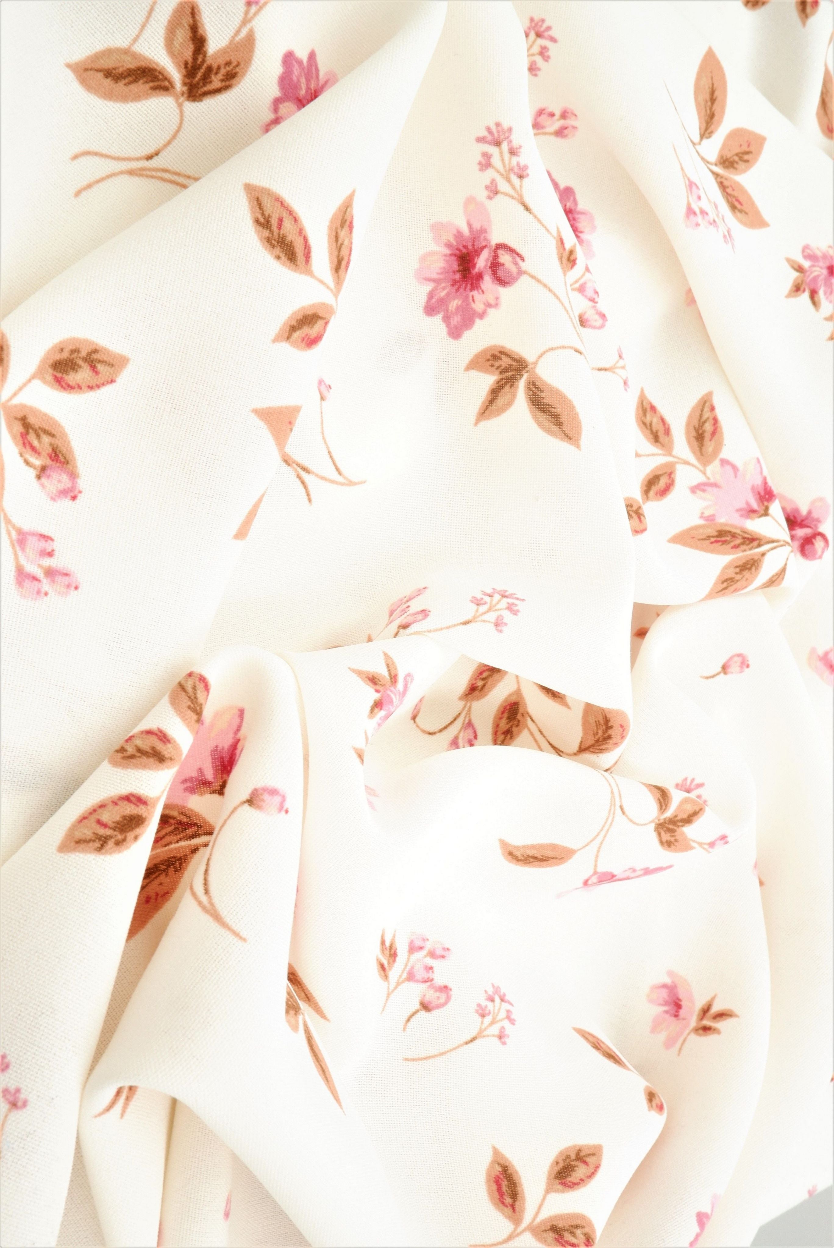 POP4178-MS10084 CREAM FLOWER AIRFLOW BLOUSE BODYSUIT BOTTOMS BROWN CAMI CEY CREAM DRESS FLORAL LOUNGEWEAR PANTS PEACH POLYESTER PRINT SKIRTS SUBLIMATION TOPS WOVEN