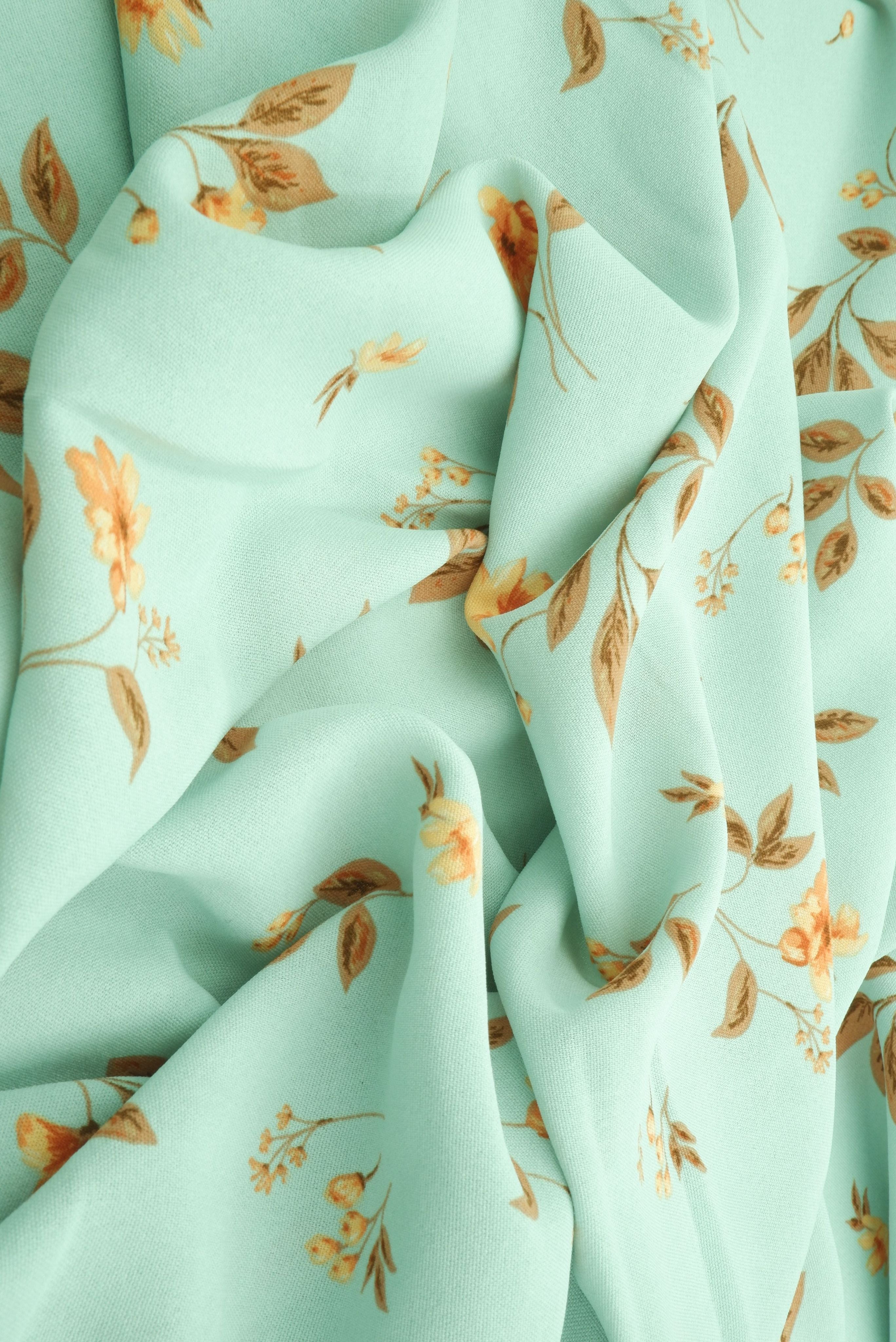 POP4178-MS10084 SEAFOAM FLOWER AIRFLOW BLOUSE BODYSUIT BOTTOMS BROWN CAMI CEY DRESS FLORAL GREEN LOUNGEWEAR PANTS PEACH POLYESTER PRINT SKIRTS SUBLIMATION TOPS WOVEN