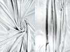 MTJ302 SILVER/SHINY BODYSUIT BOTTOMS CAMI COATED DRESS KNIT LEATHER NO-PRINT OUTERWEAR PANTS POLYESTER SKIRTS SOLID SPANDEX STRETCH TOPS TUNICS