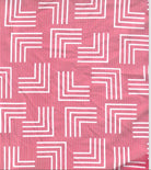 KNT3422-MS11156 FUSCHIA/IVORY BODYSUIT BOTTOMS CAMI DRESS GEOMETRIC KNIT LOUNGEWEAR PANTS PINK POLYESTER PRINT SKIRTS SPANDEX STRETCH T-SHIRT TOPS TUNICS WHITE