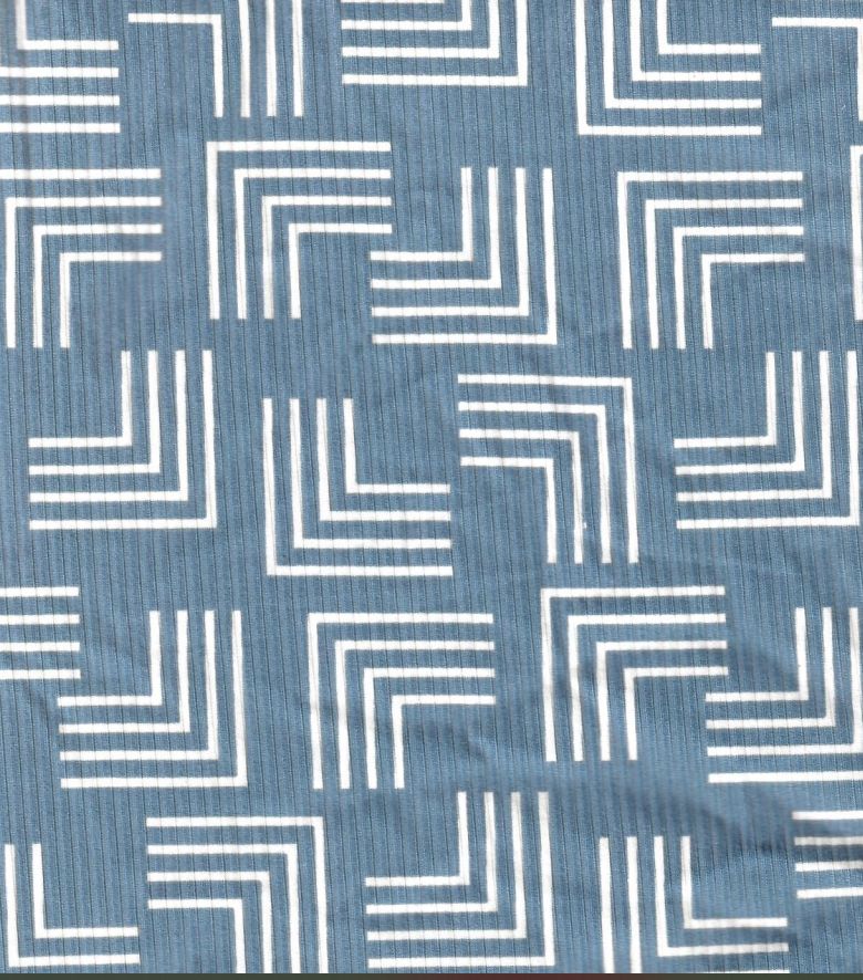 KNT3422-MS11156 BLUE/TAUPE BLACK BLOUSE BLUE BODYSUIT BOTTOMS CAMI DRESS GEOMETRIC KNIT LOUNGEWEAR PANTS POLYESTER PRINT SKIRTS SPANDEX STRETCH T-SHIRT TOPS TUNICS