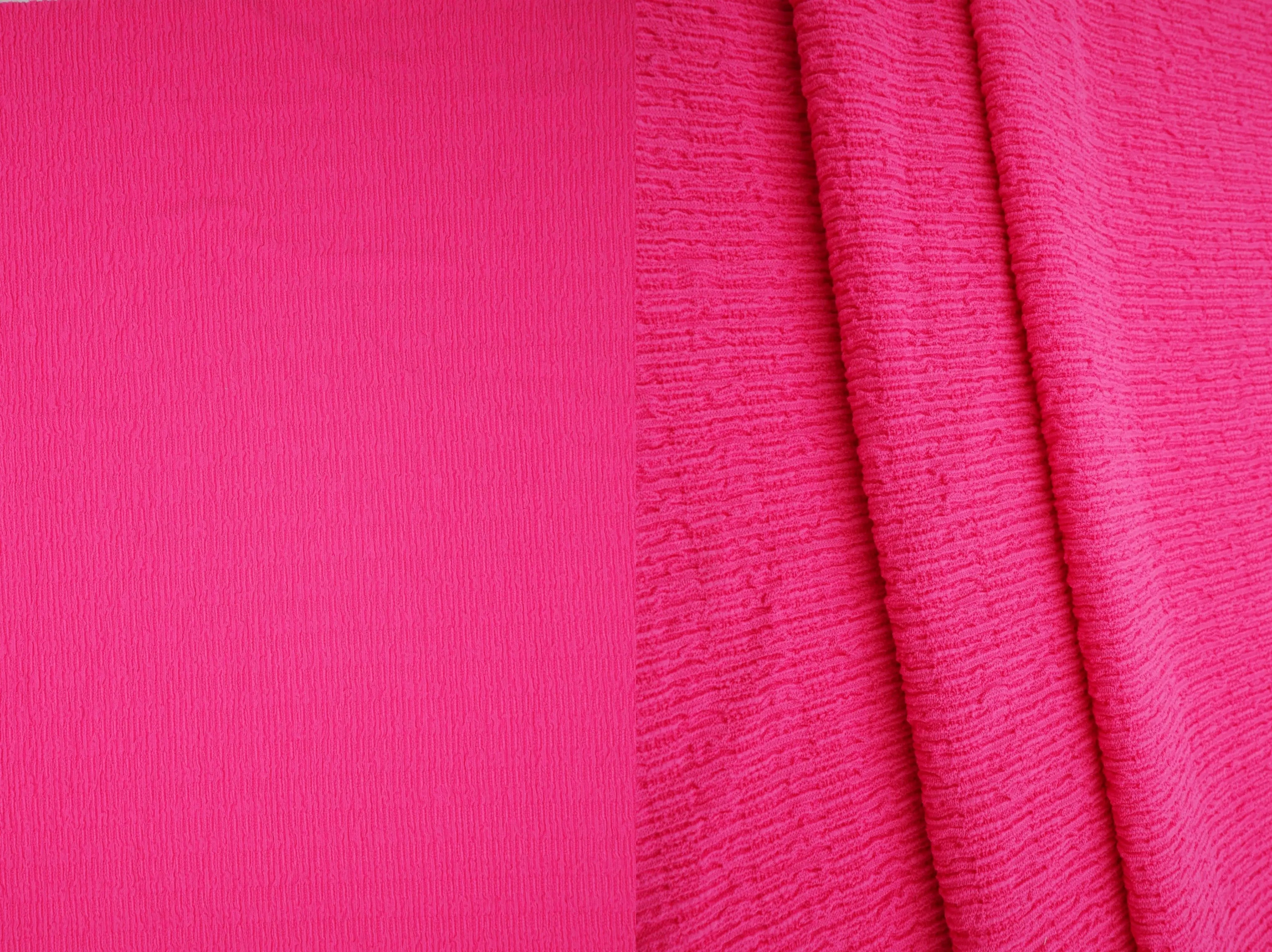CRP4473 FUCHSIA ACTIVEWEAR BLACK BODYSUIT BOTTOMS CREPE DRESS JERSEY NO-PRINT POLYESTER SOLID SPANDEX WOVEN