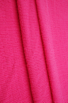 CRP4473 FUCHSIA ACTIVEWEAR BLACK BODYSUIT BOTTOMS CREPE DRESS JERSEY NO-PRINT POLYESTER SOLID SPANDEX WOVEN