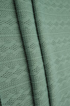 KNT4422 SAGE DUSTY BOTTOMS CAMI DRESS GREEN JACQUARD KNIT NO-PRINT OUTERWEAR POLYESTER SOLID SPANDEX STRETCH SWEATER TUNICS