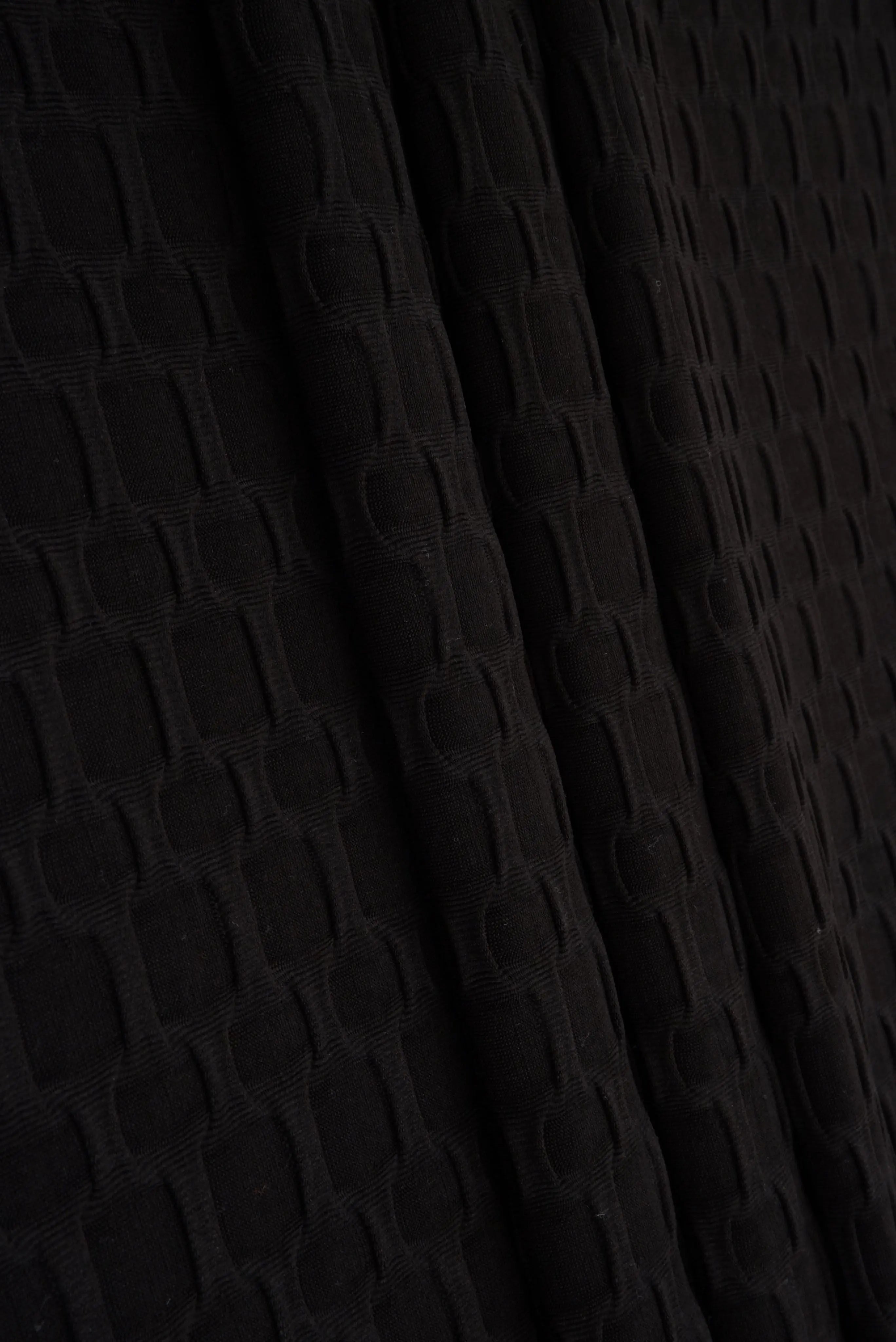 KNT4360 BLACK-R ACTIVEWEAR BIKER SHORTS BODYSUIT BOTTOMS DRESS KNIT LOUNGEWEAR NO-PRINT PANTS POLYESTER SKIRTS SOLID SPANDEX STRETCH TOPS TUNICS