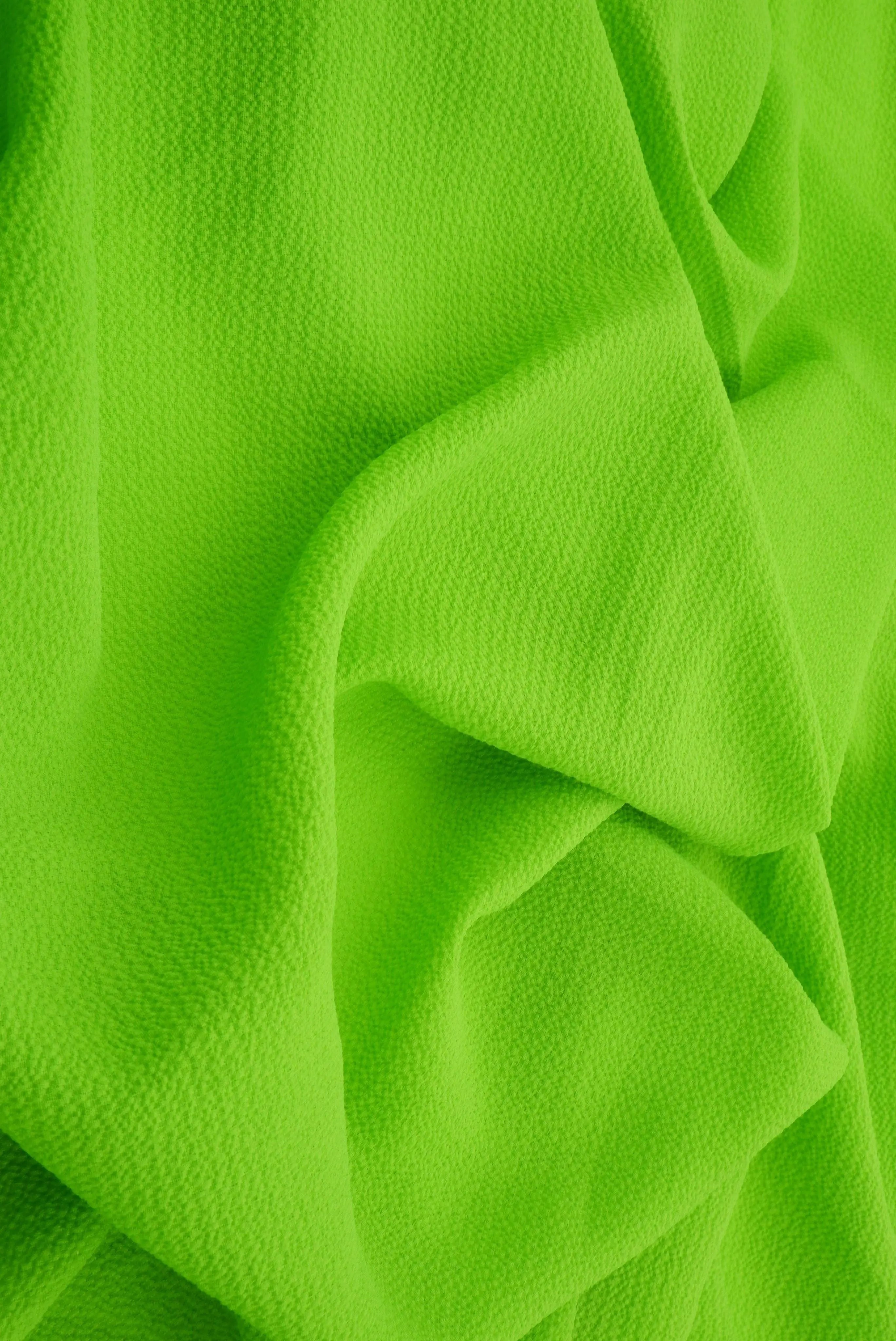 CRP3324 LIME GREEN BLOUSE BODYSUIT BOTTOMS CAMI CREPE CREPON DRESS GHOST NO-PRINT PANTS POLYESTER SKIRTS SOLID SPANDEX SUBLIMATION TOPS WOVEN