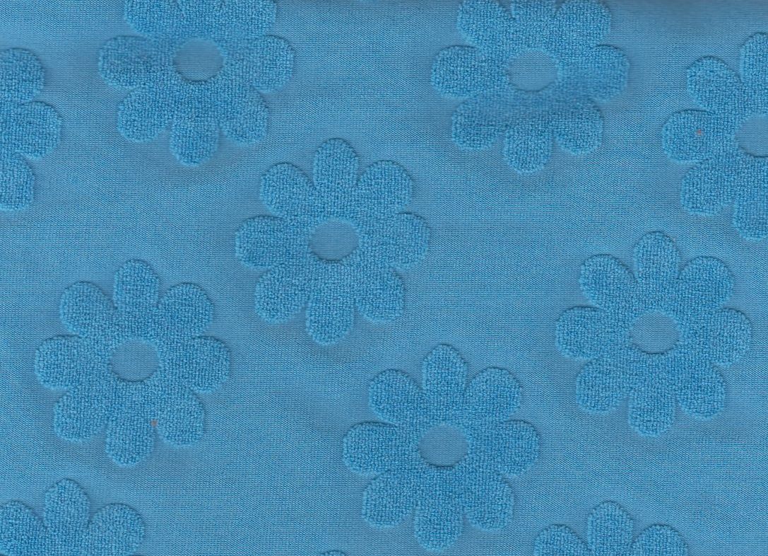 JACQ-4480 AQUA BLUE BLUE BOTTOMS DAISY FLOWER DRESS GEOMETRIC JACQUARD KNIT LIVERPOOL OUTERWEAR PANTS POLYESTER SKIRTS SOLID SPANDEX STRETCH SWEATER TOPS