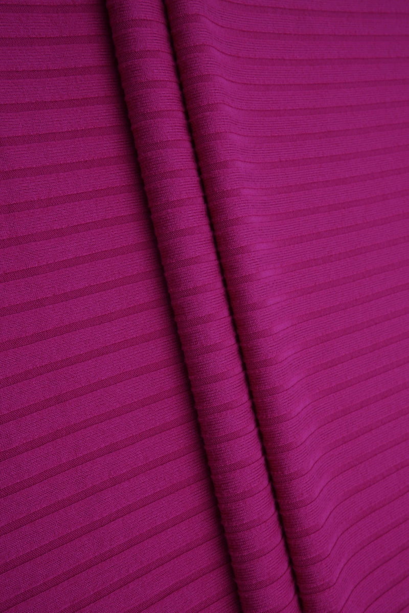 KNT4135 -MAGENTA  RIBBED, SOLID, SOLID-B KNIT