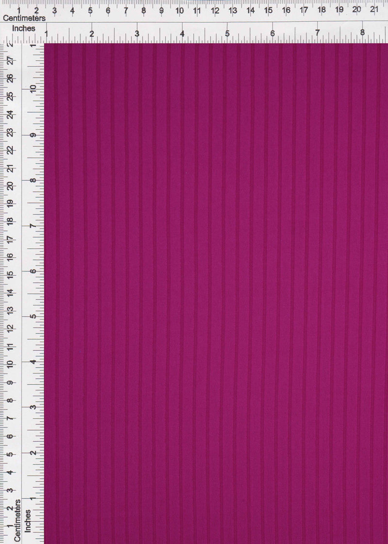 KNT4135 -MAGENTA  RIBBED, SOLID, SOLID-B KNIT