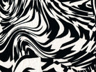 KNT1389-MS11208 BLACK/IVORY ABSTRACT ACTIVEWEAR BIKER SHORTS BLACK BODYSUIT BOTTOMS CAMI DRESS IVORY KNIT LOUNGEWEAR PANTS POLYESTER PRINT SKIRTS SPANDEX STRETCH T-SHIRT TOPS TUNICS