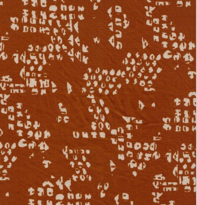 KNT2100-MS11227 RUST ABSTRACT BIKER SHORTS BODYSUIT DRESS DTY BRUSHED GEOMETRIC KNIT NO-PRINT POLYESTER PRINT RAYON STRETCH