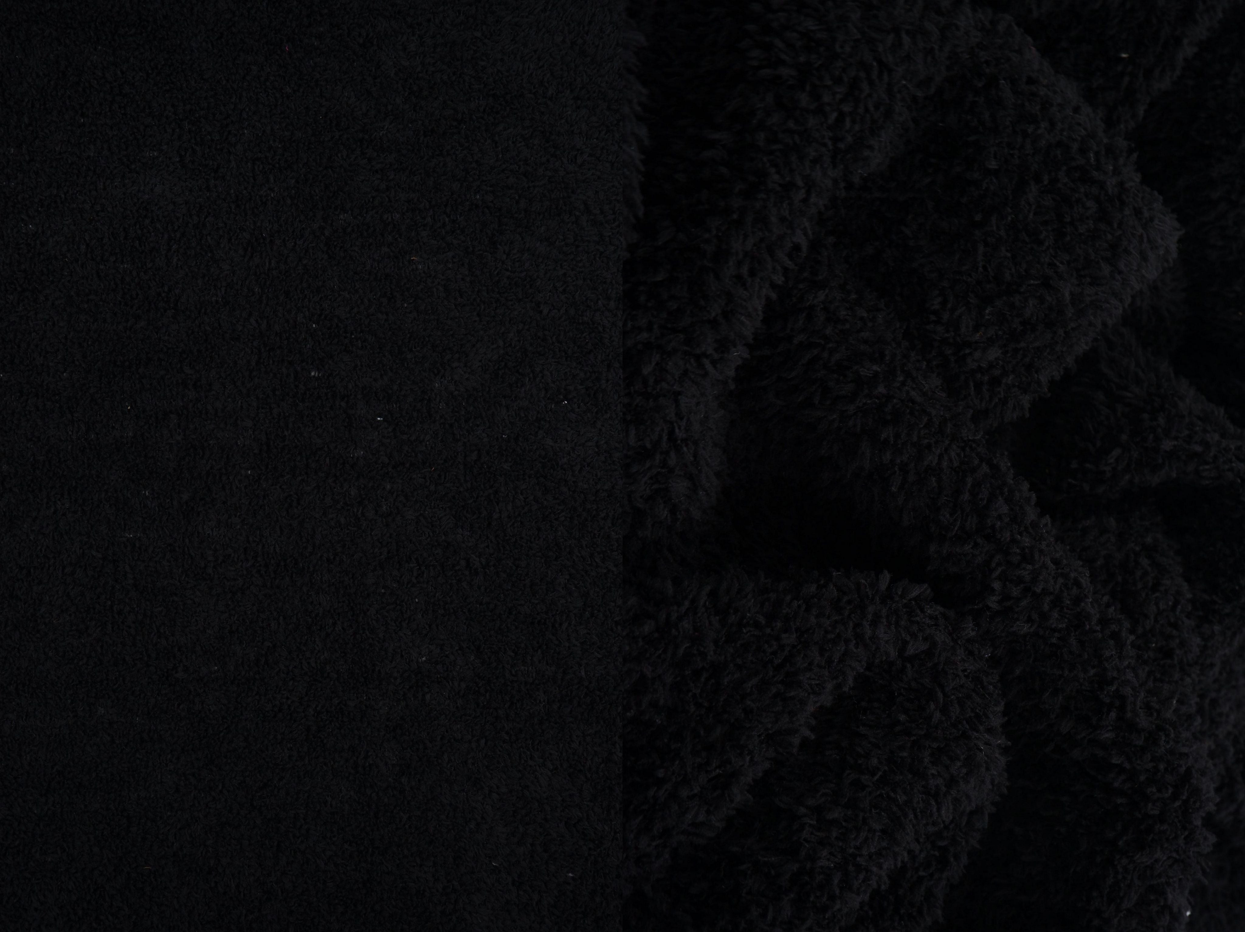 KNT4487 BLACK ACTIVEWEAR BLACK BOTTOMS KNIT LOUNGEWEAR NO-PRINT OUTERWEAR POLYESTER SOLID SPANDEX STRETCH SWEATER