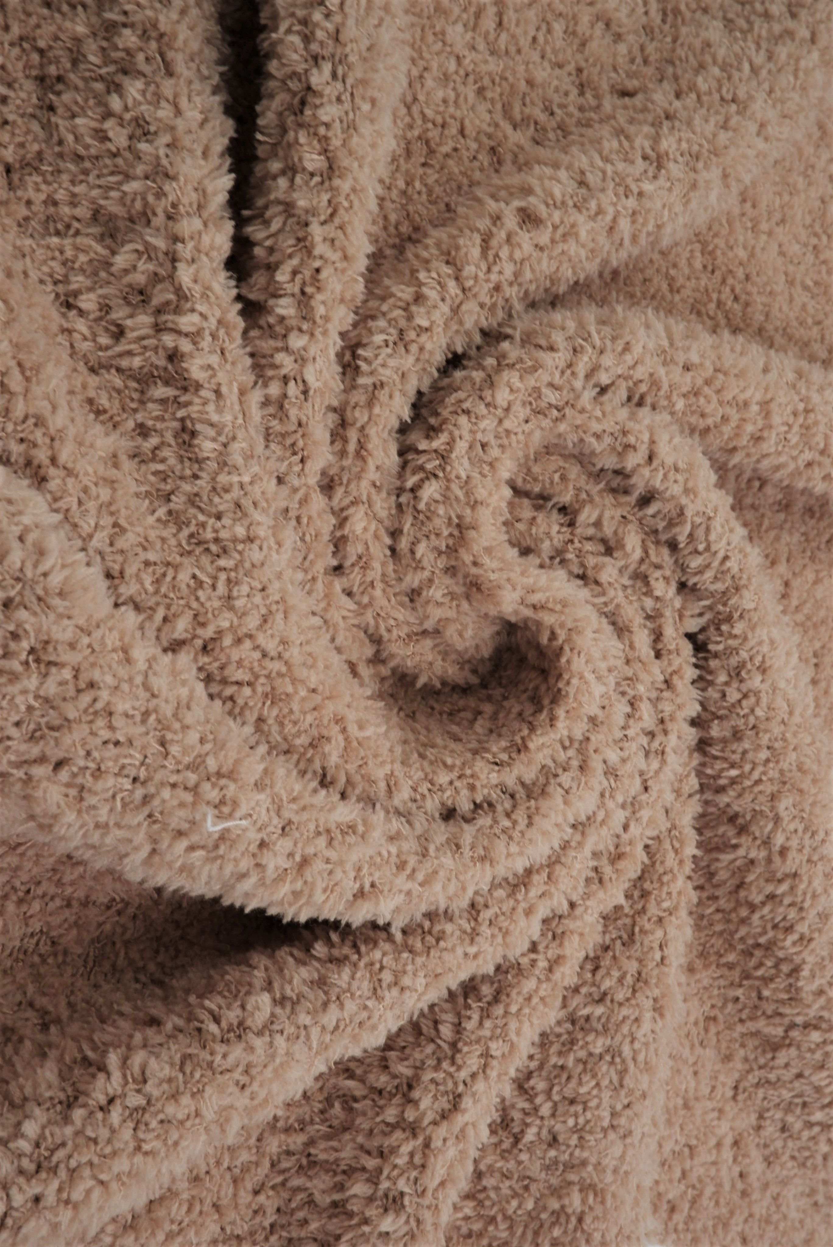 KNT4487 COCO ACTIVEWEAR BOTTOMS BROWN KNIT LOUNGEWEAR NO-PRINT OUTERWEAR POLYESTER SOLID SPANDEX STRETCH SWEATER