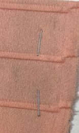 KNT1500-R CORAL-R BOTTOMS DRESS HORIZONTAL STRIPE KNIT ORANGE PANTS PEACH POLYESTER RIBBED 8X3 SOLID SPANDEX STRETCH TOPS