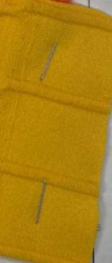 KNT1500-R DIJON-R BOTTOMS DRESS HORIZONTAL STRIPE KNIT MUSTARD PANTS POLYESTER RIBBED 8X3 SOLID SPANDEX STRETCH TOPS YELLOW