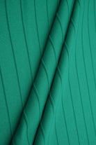 KNT1500-R JADE-R BOTTOMS DRESS GREEN HORIZONTAL STRIPE KNIT PANTS POLYESTER RIBBED 8X3 SOLID SPANDEX STRETCH TOPS