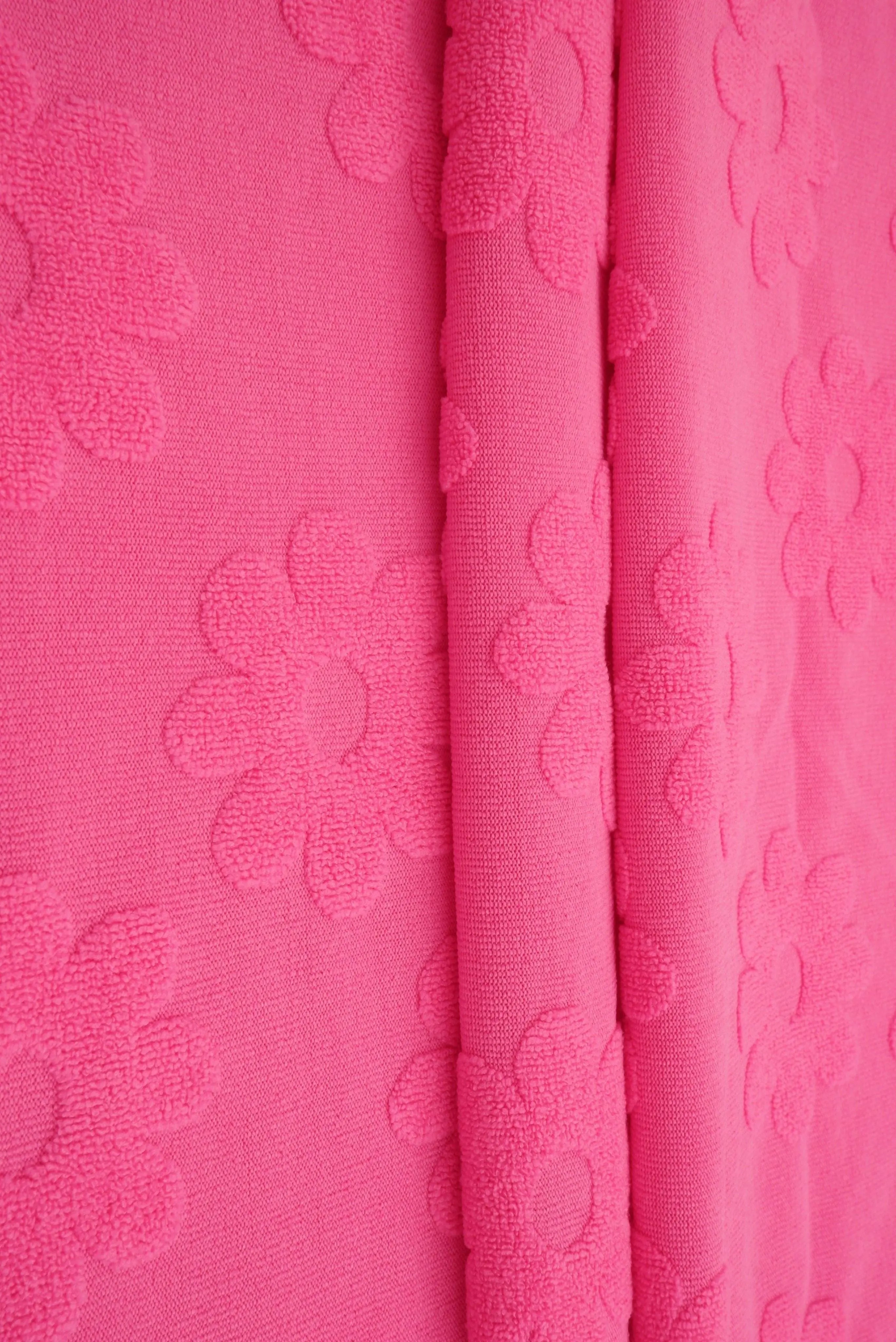 JACQ-4480 PINK BOTTOMS DAISY FLOWER DRESS GEOMETRIC JACQUARD KNIT LIVERPOOL OUTERWEAR PANTS POLYESTER SKIRTS SOLID SPANDEX STRETCH SWEATER TOPS