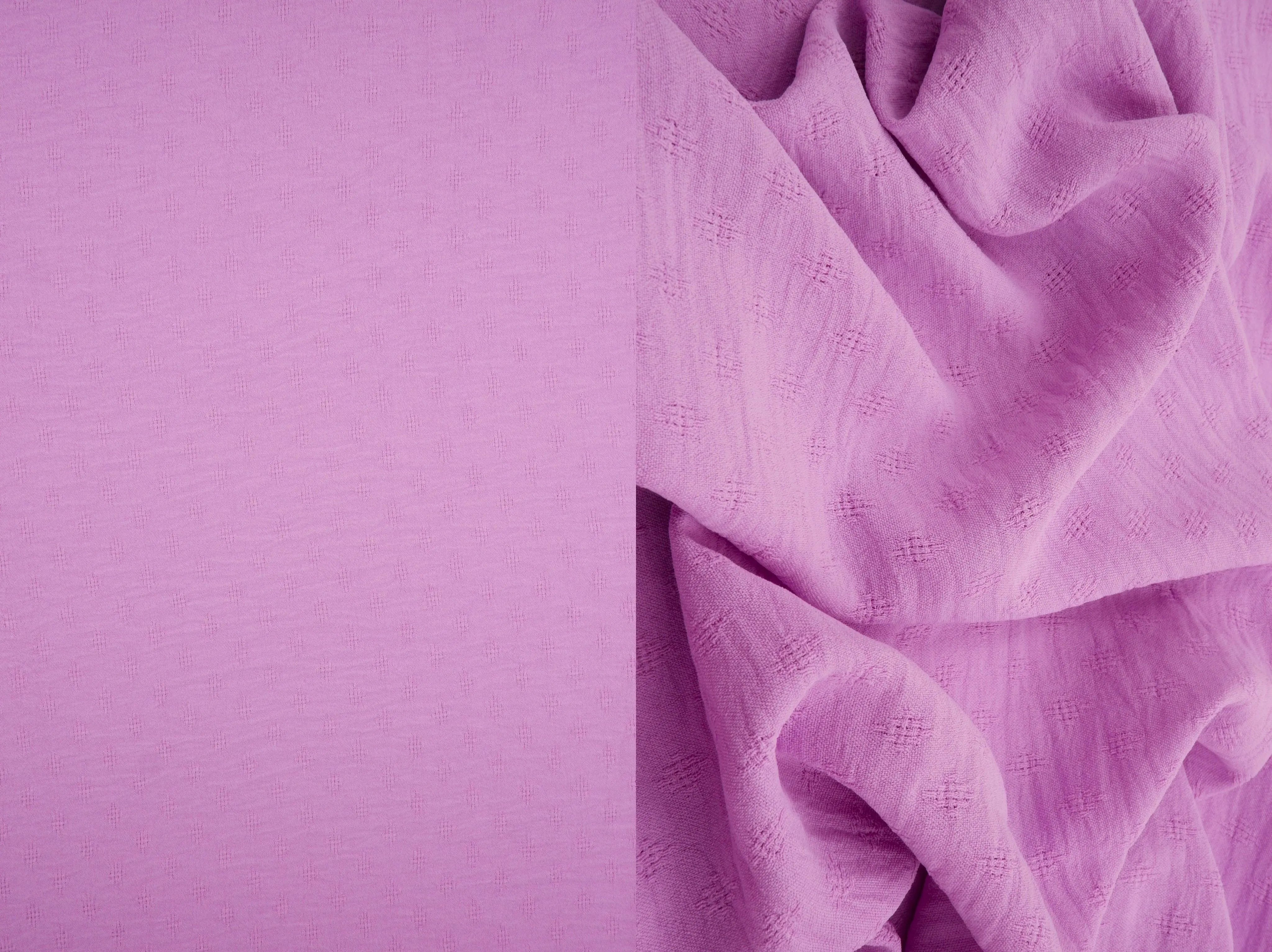 POP4496 LAVENDER ACTIVEWEAR BLOUSE BOTTOMS DRESS JACQUARD NO-PRINT NON STRETCH POLYESTER SOLID WOVEN