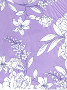 KNT4498-MS11295 LAVENDER BLOUSE BOTTOMS CAMI DRESS FLORAL FLOWER KNIT POLYESTER PRINT SPANDEX STRETCH TOPS