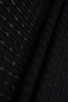 LACE4508 BLACK BLOUSE BODYSUIT BOTTOMS DRESS LACE PANTS POLYESTER SKIRTS SOLID SPANDEX STRIPE TOPS