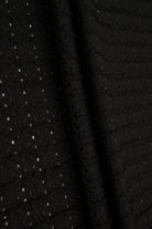 KNT4507 BLACK BLOUSE BOTTOMS CAMI DRESS KNIT NO-PRINT OUTERWEAR PANTS POLYESTER SKIRTS SOLID SPANDEX STRETCH STRIPE TOPS TUNICS